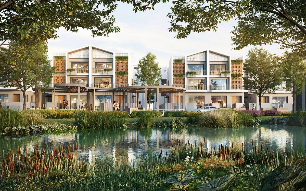 Nhà phố 5x21m, 1 trệt 2 lầu - The Meadow với tiện ích nội khu đầy đủ