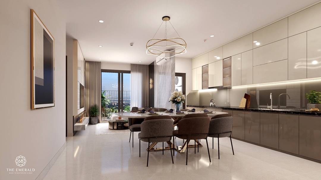 The Emerald 68 căn hộ 2PN view vườn trên không giá 3tỷ120 (Đã bao gồm VAT và PCN)