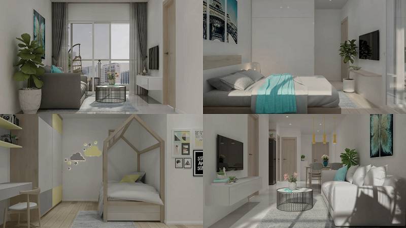 Bán căn 3PN Charm City 93,5m2 giá tốt tại Dĩ An view Hồ bơi sổ hồng