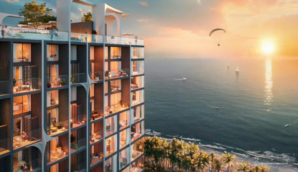 Tuyệt tác căn hộ du lịch ven biển đối diện biển, kề bên Tháp Nghinh Phong