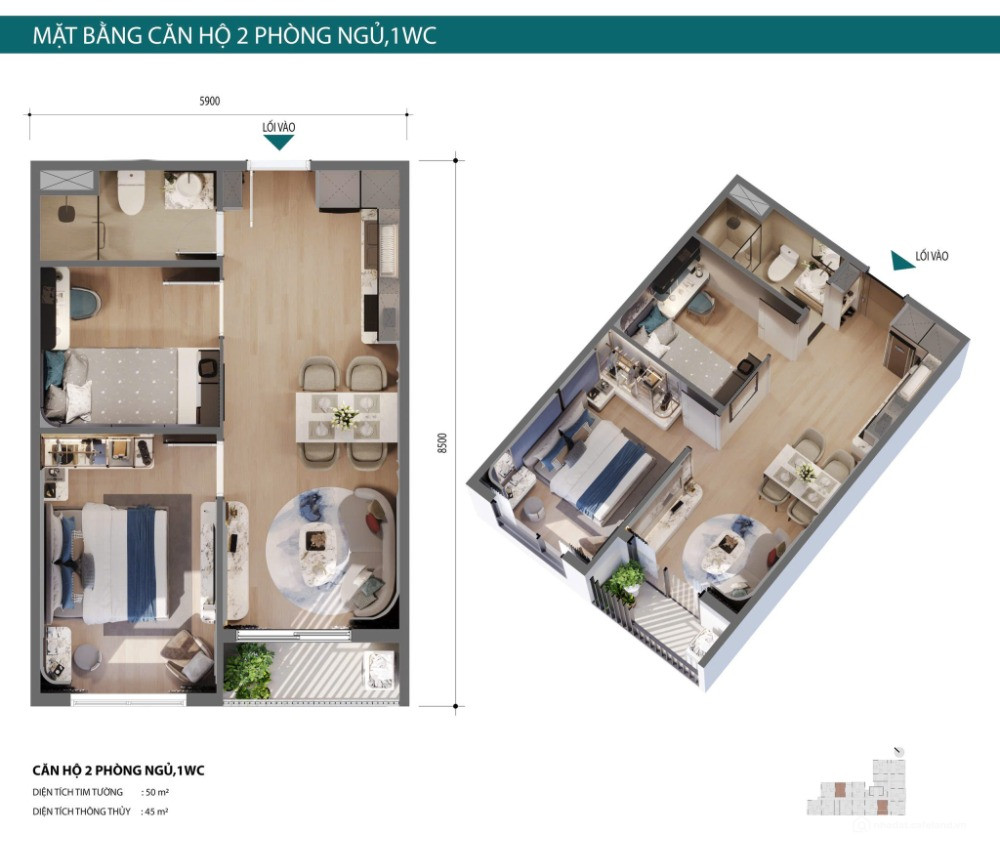 Bán Căn 2PN-1WC SkyZen Dĩ An 2,7 tỷ, TT 10%, View Đẹp, Sát Phạm Văn Đồng