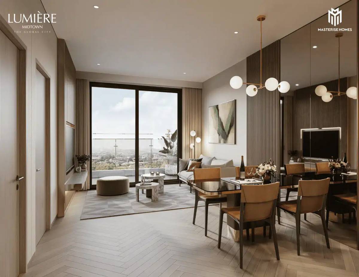 Bán gấp căn hộ cao cấp 3PN 2WC tại Lumière Midtown, Giá 14,8 tỷ Diện tích 96,3m2