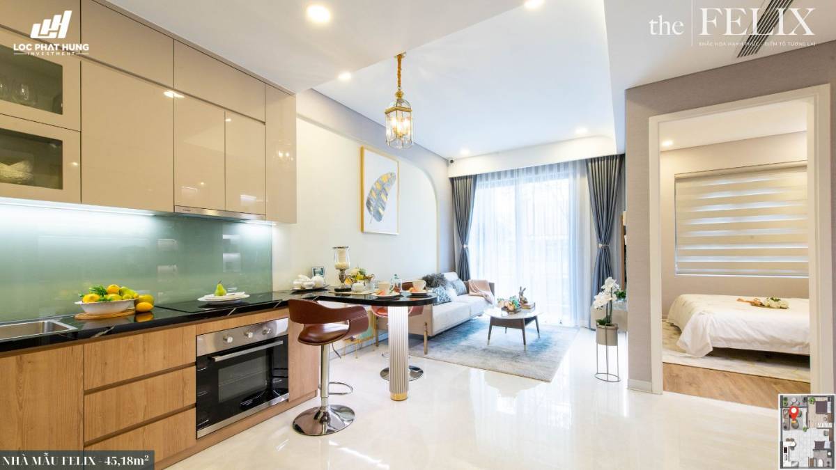 Bán căn hộ The Felix 2PN 62m2 giá 2,35 tỷ