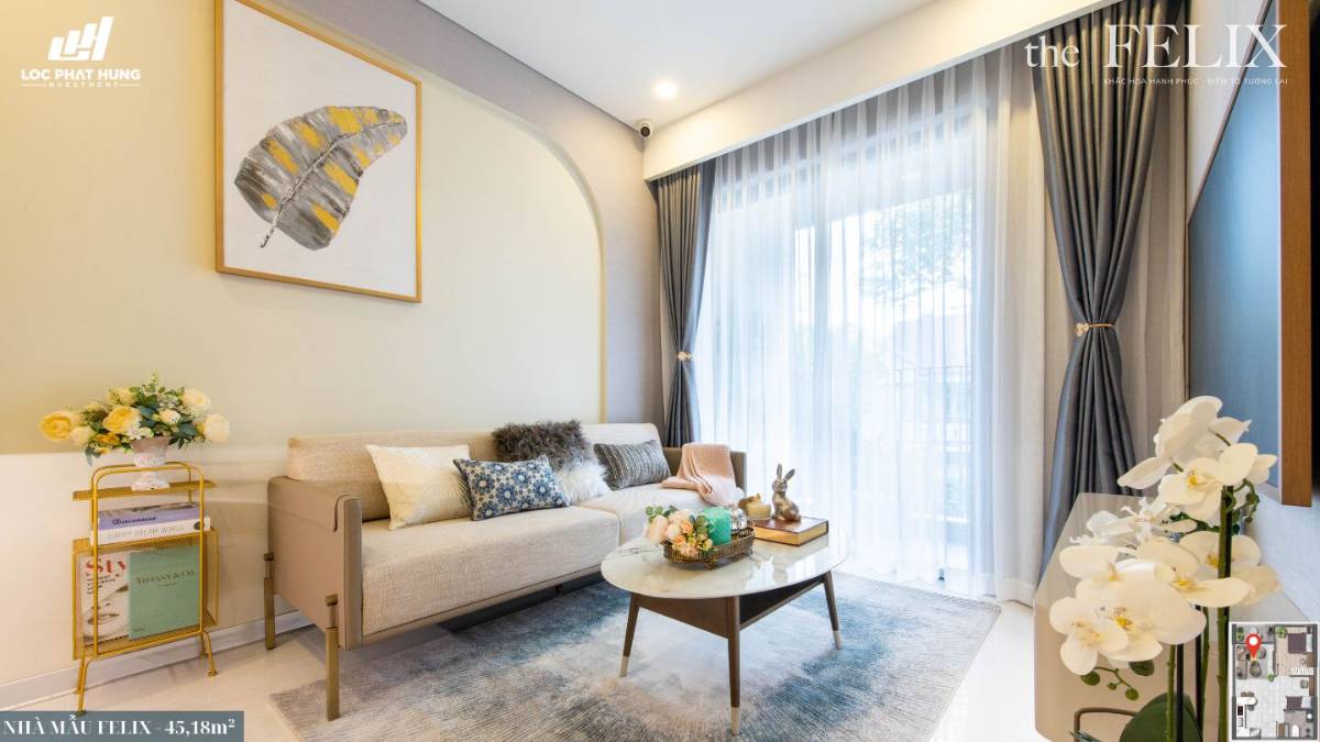 Bán căn hộ The Felix 2PN 61m2 giá 2,9 tỷ