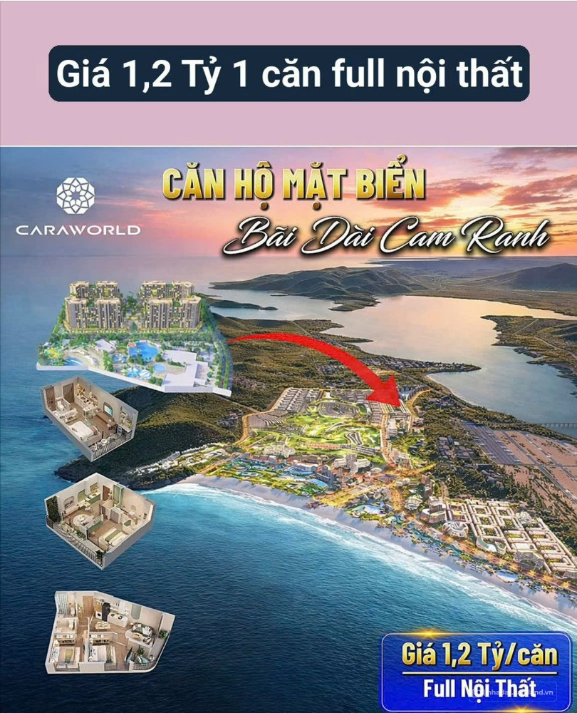  HOT CAM RANH – CĂN HỘ RESORT FULL NỘI THẤT CHỈ TỪ 1,288 TỶ! 
