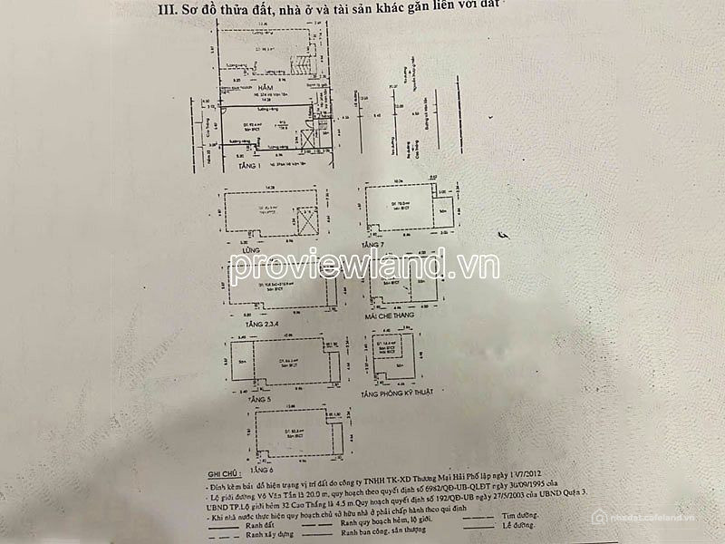Bán toà nhà đường Võ Văn Tần, Bàn Cờ, 5x17.6m, 1 hầm + 7 lầu, giá 98 tỷ