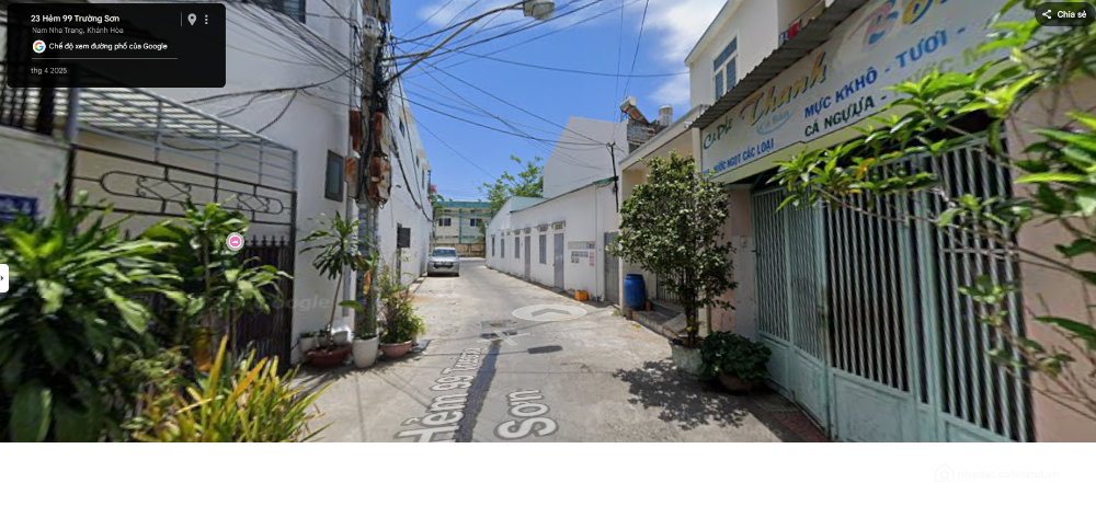 Bán đất tặng nhà cấp 4-Phường Nam nha trang cách biển 2p đường ôtô 7m