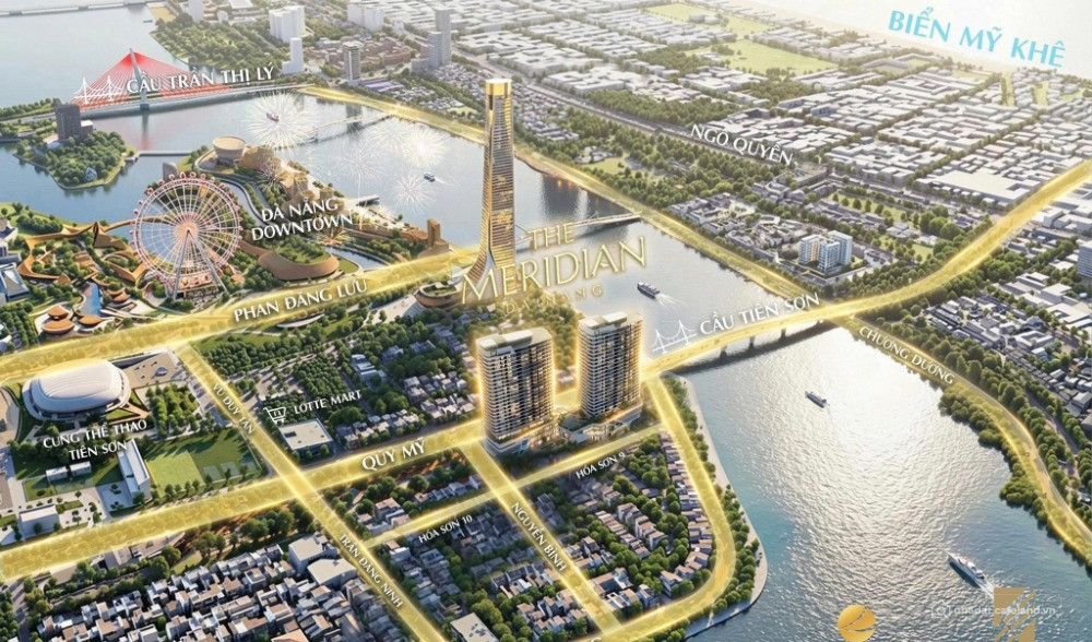 The Meridian Đà Nẵng | 2PN view pháo hoa sông Hàn, Sở hữu lâu dài Từ 4,5 tỷ