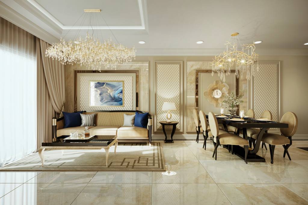 Căn hộ 2PN Paris Hoàng Kim 66,45m2 full nội thất, phù hợp khai thác cho thuê