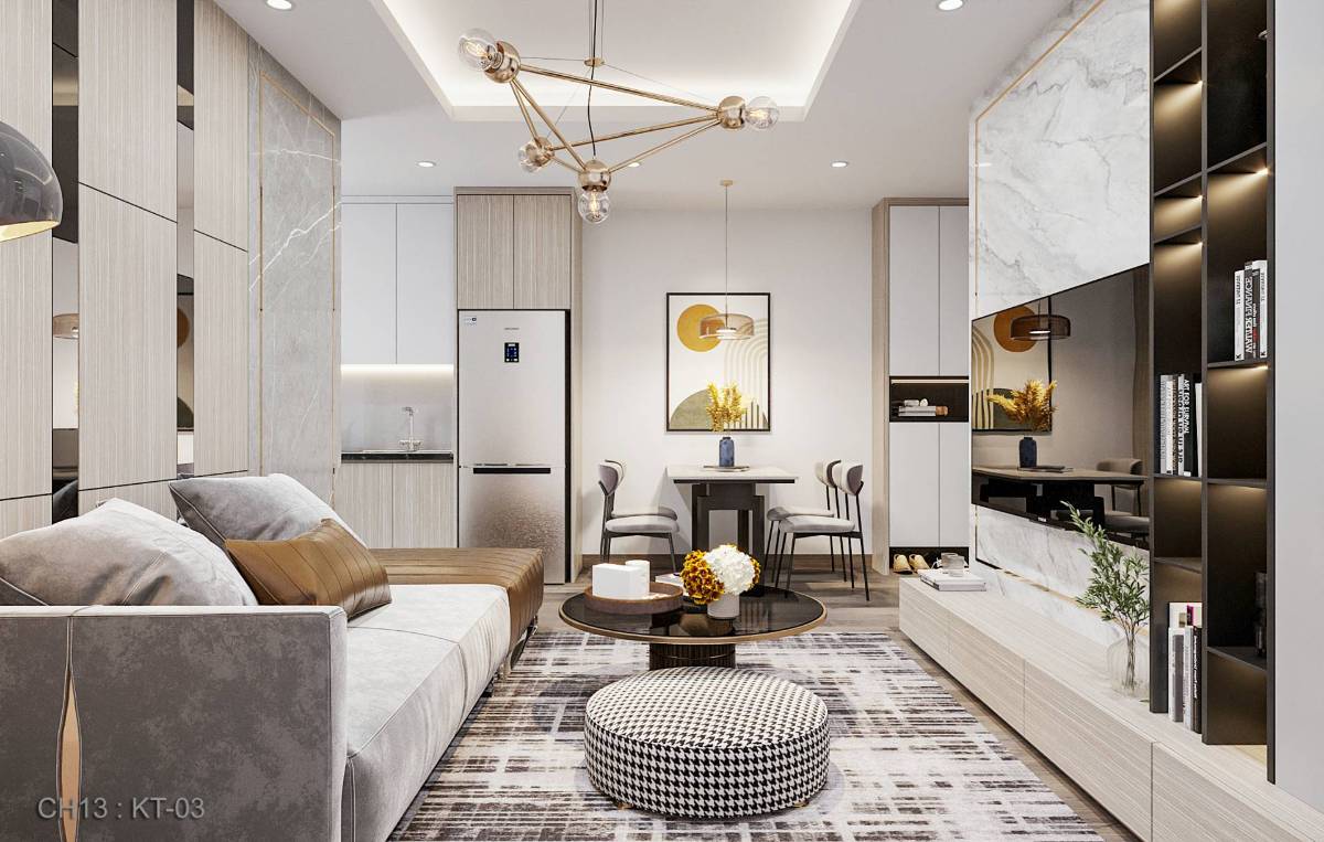 Ben Hill căn 1PN 35,59m² hướng Đông Nam, nhà đẹp giá thỏa thuận