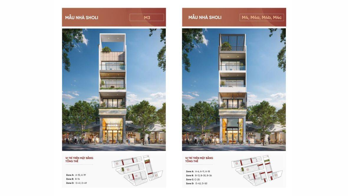 Nhà phố thương mại The Sholi 6 tầng, giá 14,4 tỷ kèm ưu đãi thang máy