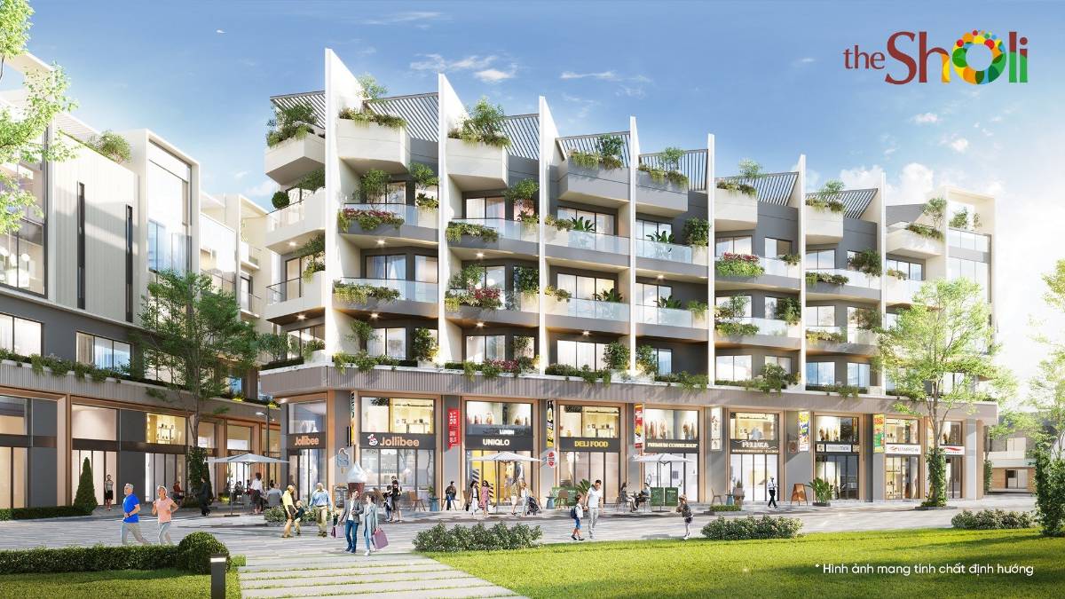 Nhà phố thương mại The Sholi 64m², chiết khấu 8% và tặng thang máy