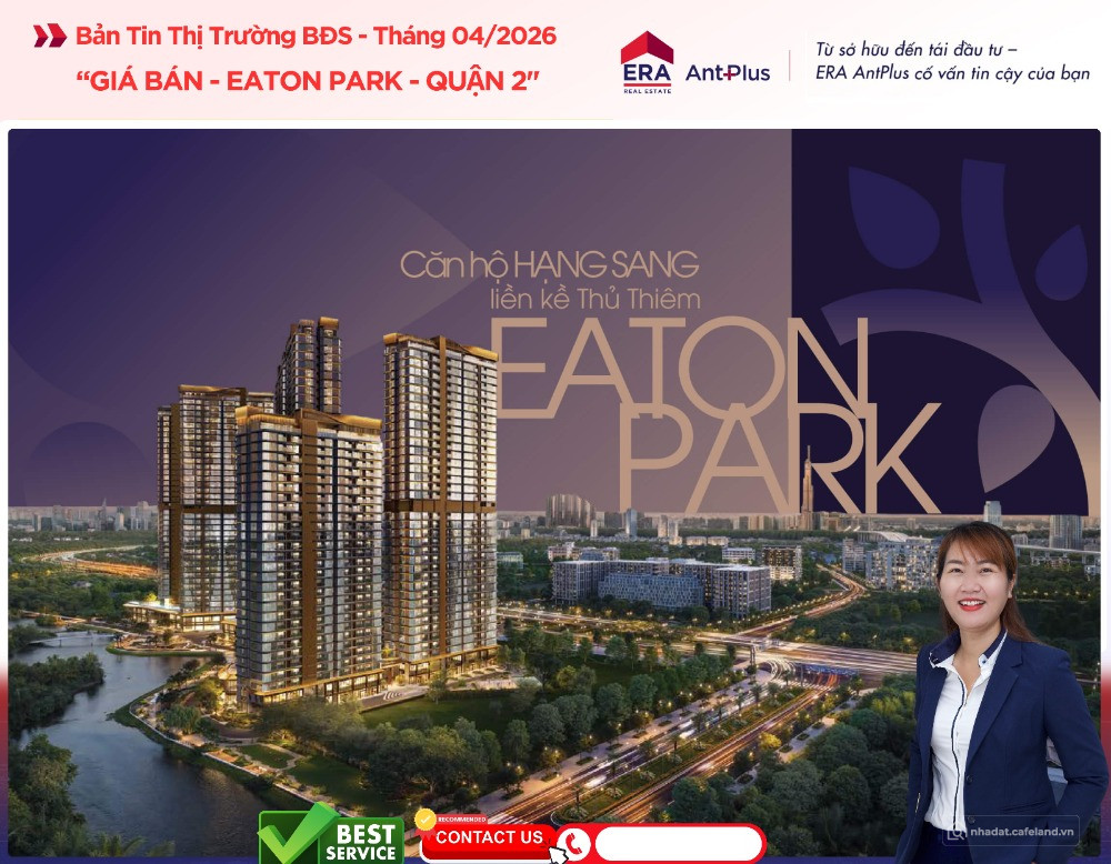 Eaton Park - bán căn 3PN + có slot oto định danh - tầng 3x - view hướng Đông Nam