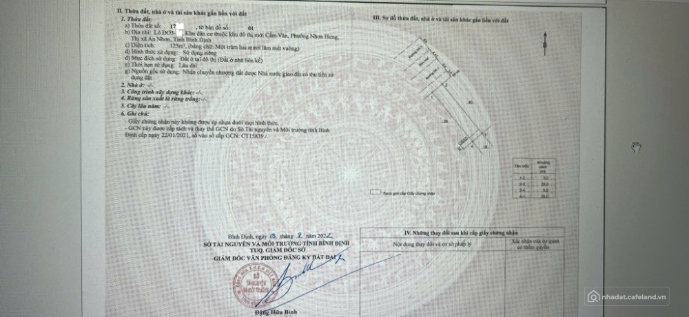 Bán lô đất đẹp tại khu đô thị mới cẩm văn, an nhơn đối diện quần thể du lịch chù