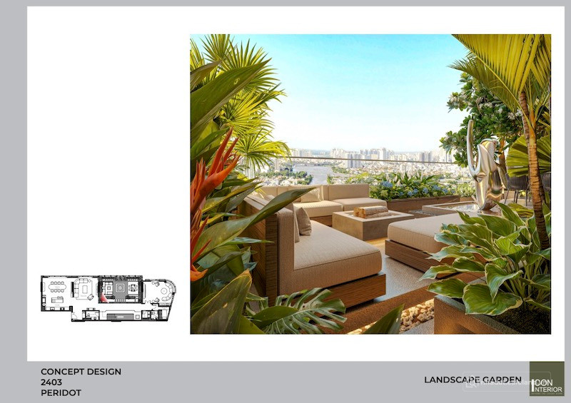 Bán căn Penthouse Thảo Điền Green, căn 373m2 cả sân vườn, view sông, 90.7 tỷ