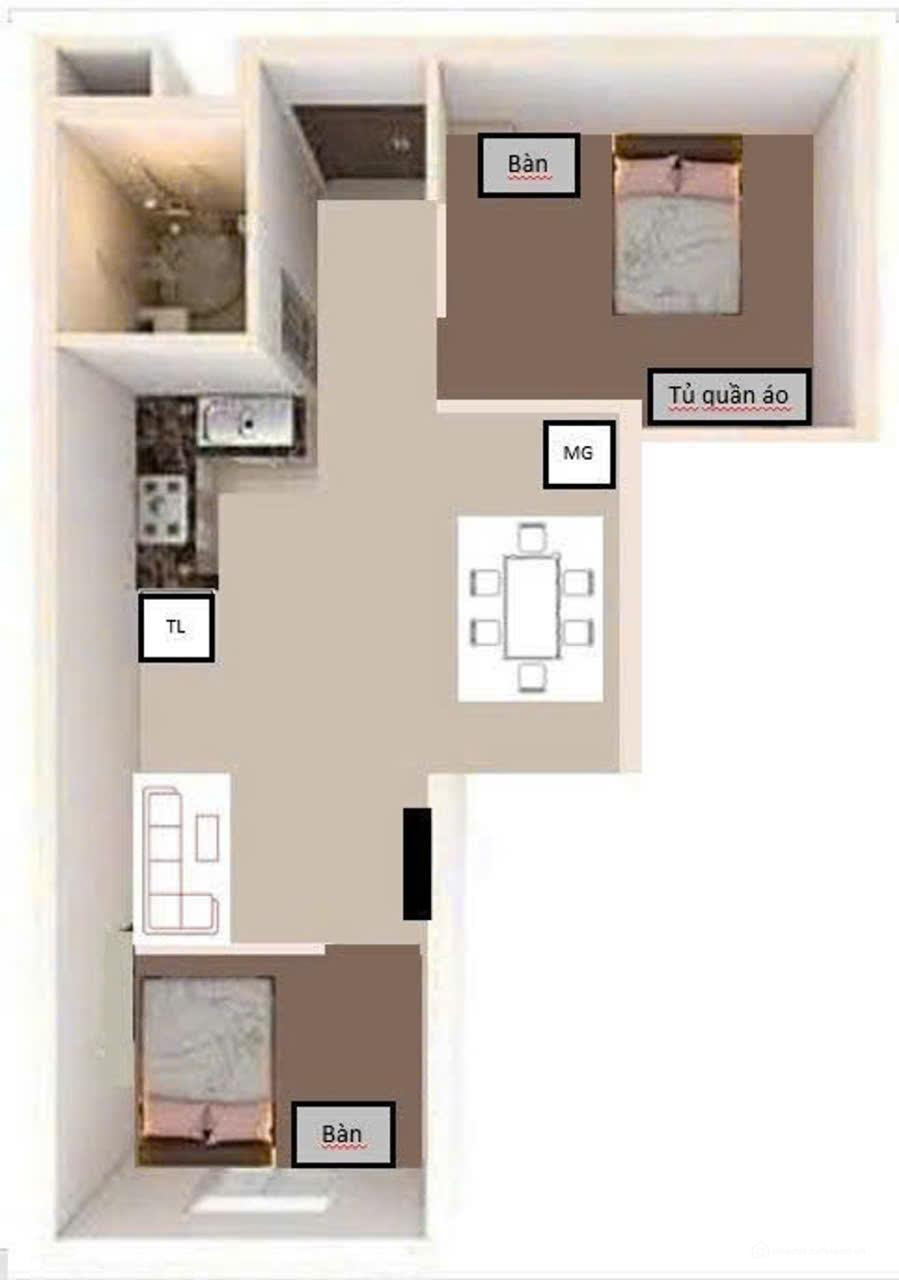 2.5 TỶ – 2PN 2WC – SỔ RIÊNG – MẶT TIỀN DƯƠNG THỊ GIANG.