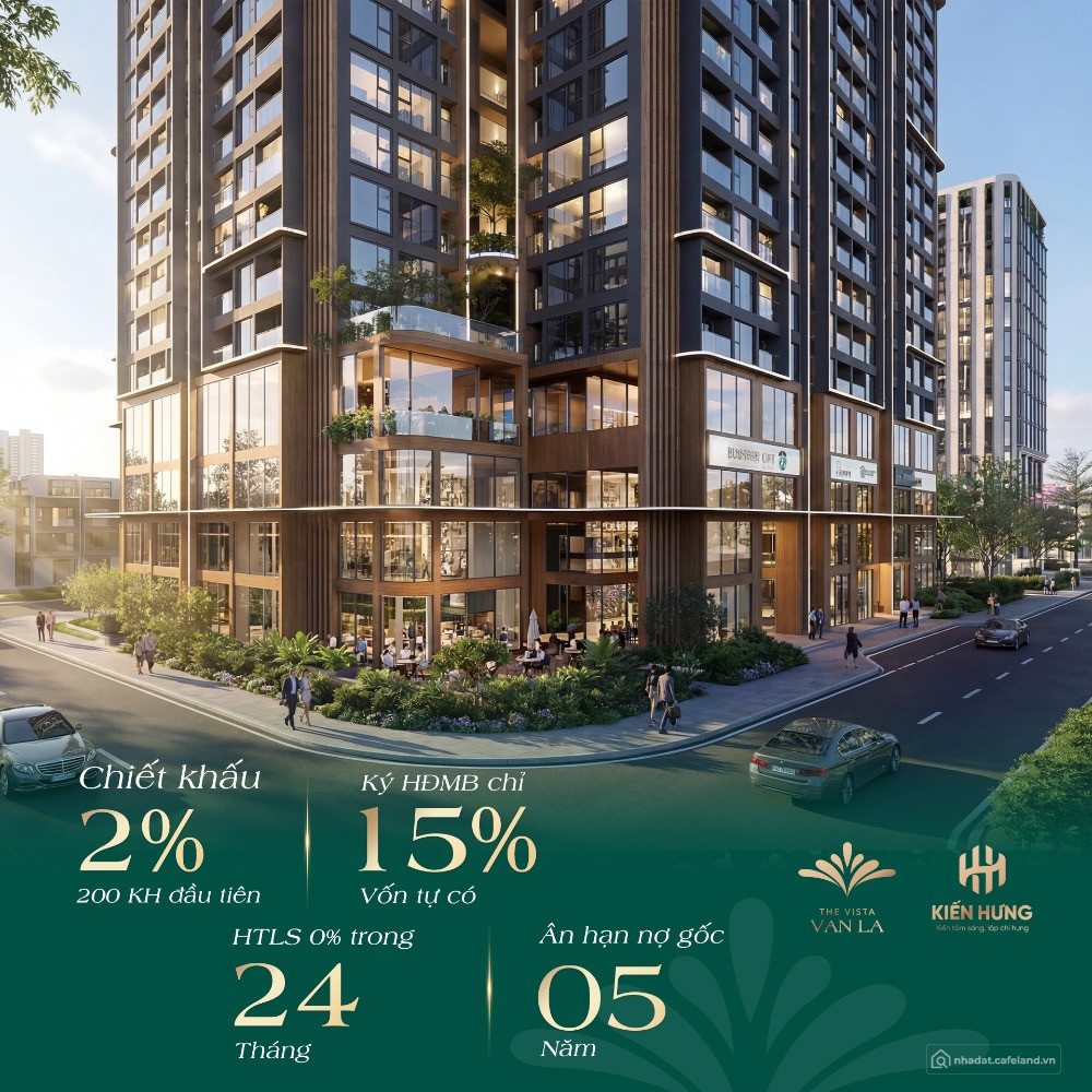 Hơn 900tr sở hữu ngay căn 2PN 66m2 tại lõi trung tâm Hà Đông The Vista Văn La