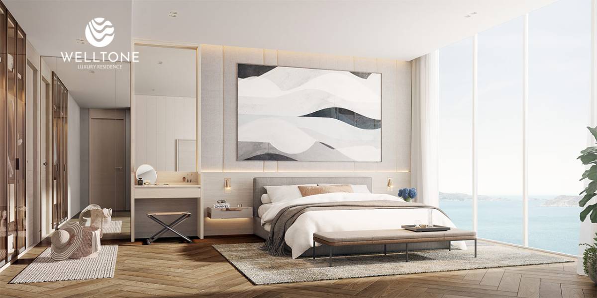 Bán nhanh căn hộ Welltone Luxury Residence 90m2 ban công kính view vịnh