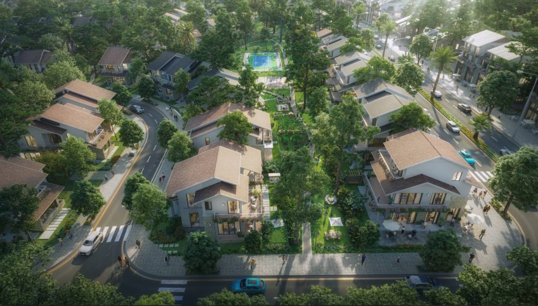 Bán Villa Rừng Song lập Eco Retreat Long An - 220m2 - View hồ thiên nga - Giá chỉ 17.5 tỷ