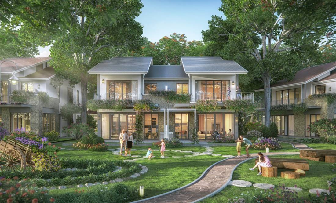 Bán Biệt thự Đảo Song lập Eco Retreat Long An - 190m2 - Trực diện sông Bến Lức - Giá chỉ 15.2 tỷ