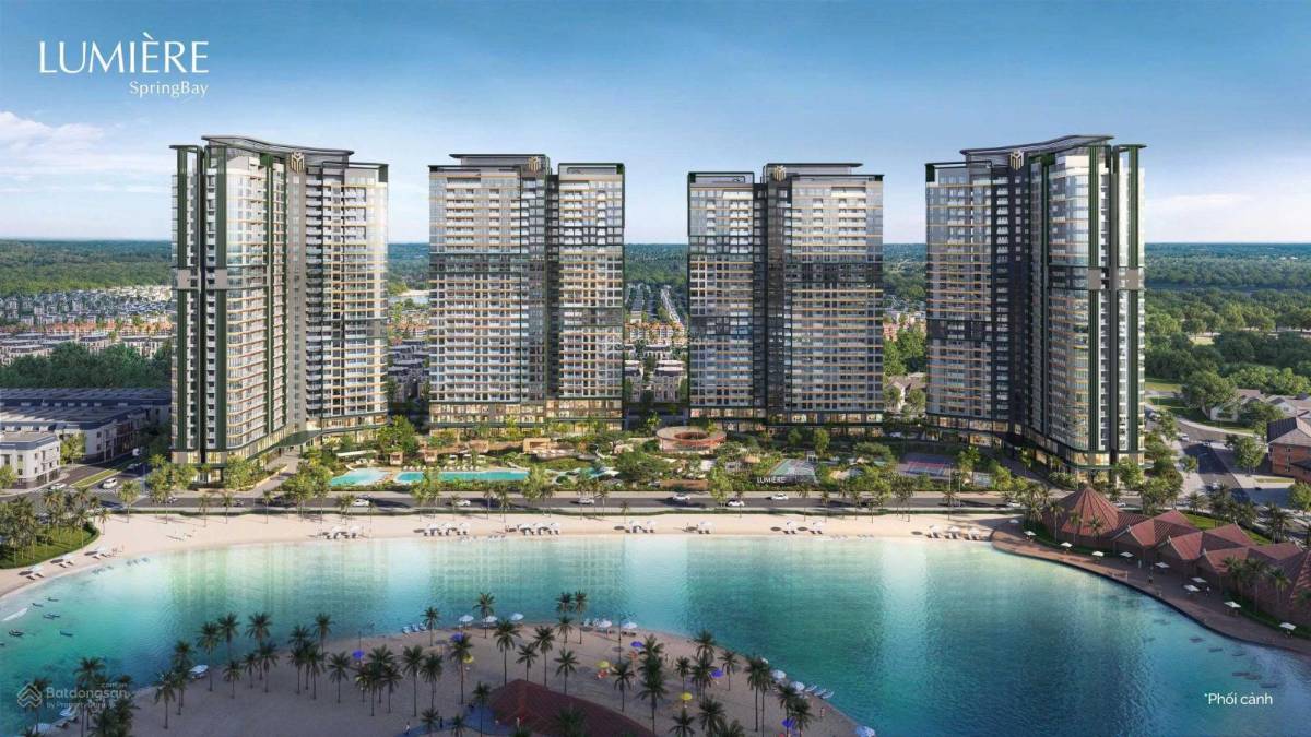 Căn 4PN Lumière SpringBay 139m2 kính cong view hồ giá 9,2 tỷ