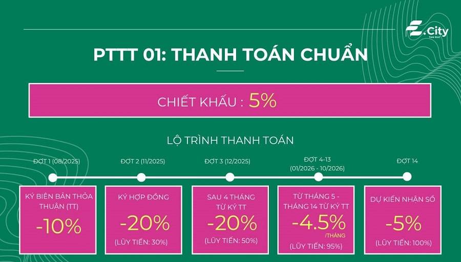 Bán đất nền E-City Tân Đức 250m2, sổ đỏ riêng, xây dựng tự do