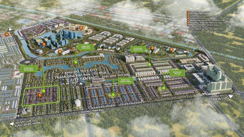 Đất nền E-City Tân Đức 150m2 lô góc 2 mặt tiền, vị trí cực đẹp
