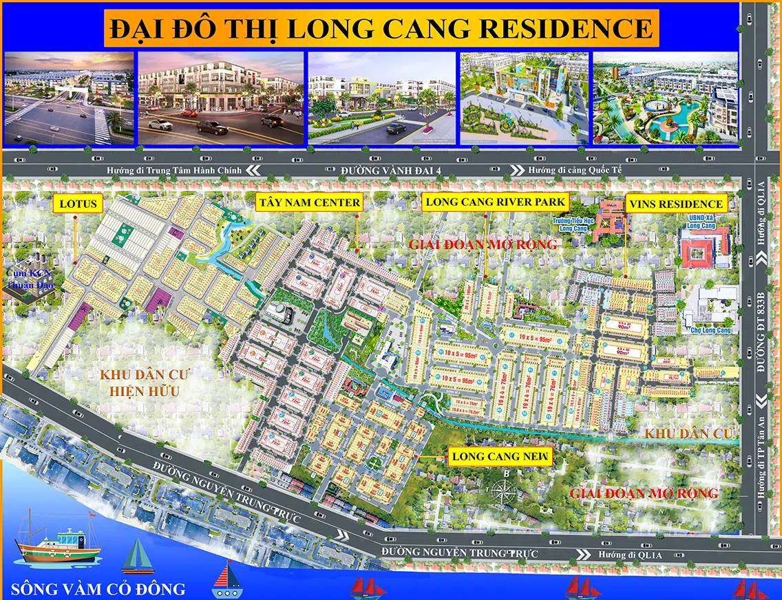 Đất khu dân cư Long Cang 226m2, 4,5 tỷ, dễ xuống tiền