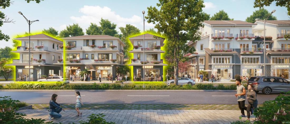 Chuyển nhượng Shophouse Rừng Mai Eco Retreat Long An, kinh doanh sầm uất