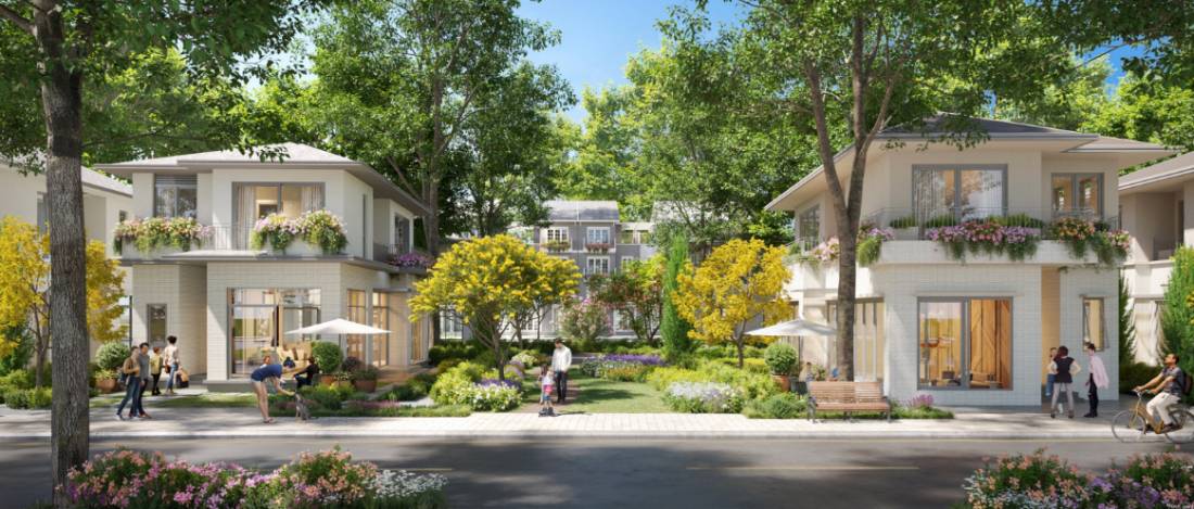 Bán lô góc Biệt thự Rừng Mai Eco Retreat Long An, view trực diện hồ cảnh quan