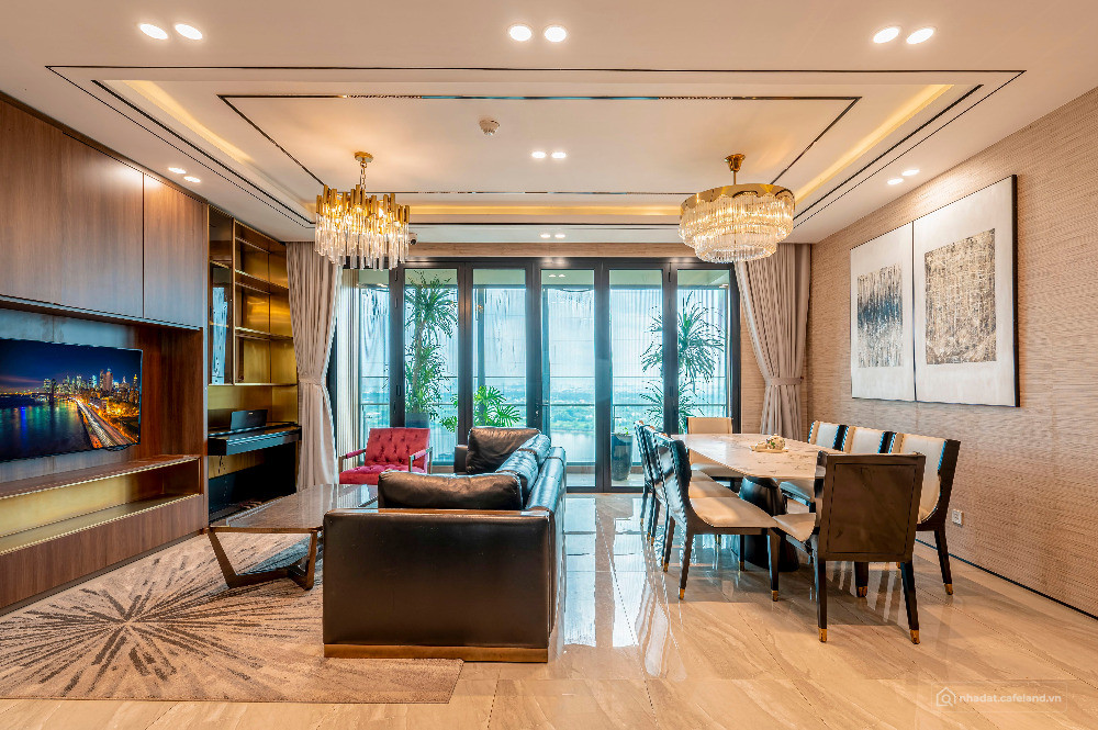 Bán căn hộ tại D'Edge Thảo Điền tầng trung, 188m2, 4PN-3WC, view sông, sổ hồng