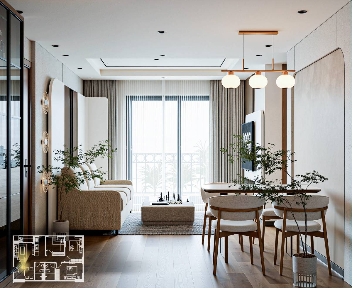 Phố Hiến Center 2PN 64m2, 1,4 tỷ, dễ an cư tại Hưng Yên