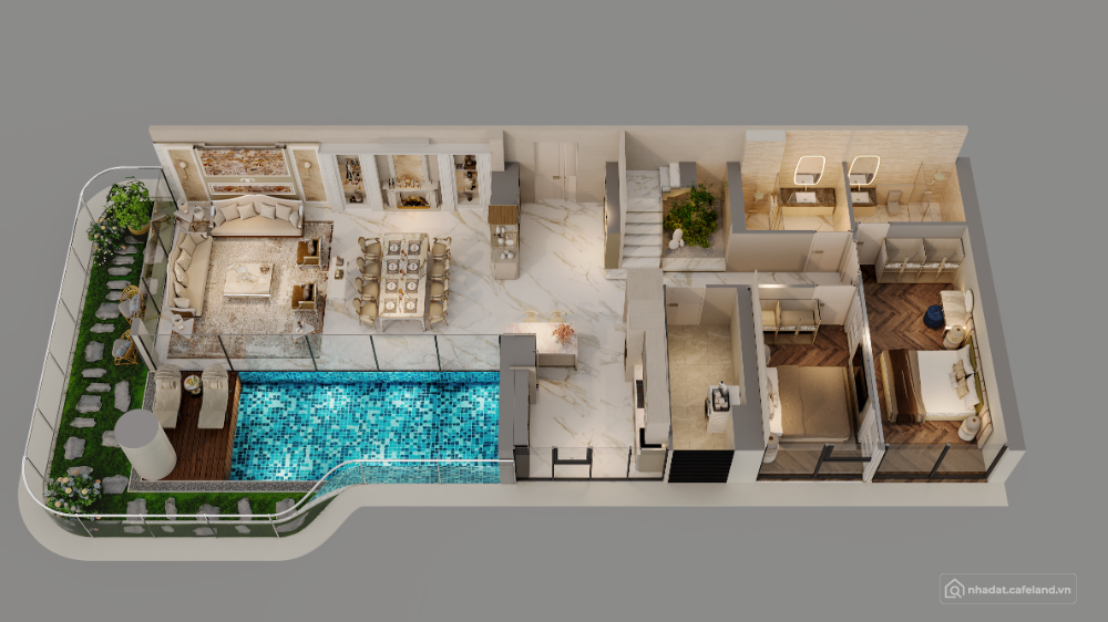 CỰC HIẾM -  DUPLEX VIEW TRỰC DIỆN SÔNG HỒNG – GẦN HỒ GƯƠM CHỈ 23 TỶ