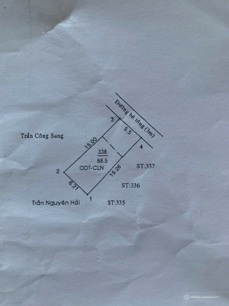 Bán Đất Hẻm 99, Đường Lê Hồng Phong, P.Phú Lợi, Thủ Dầu 1, Bình Dương
