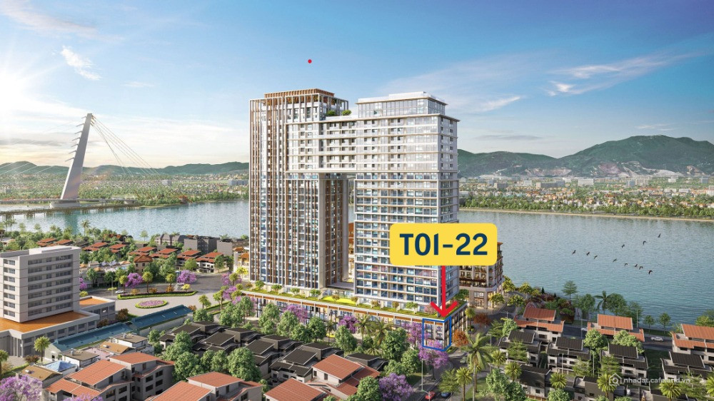 Chính chủ cắt lỗ căn góc T01-22 Shophouse Khối đế Sun Ponte Đà Nẵng, DT 115 m2