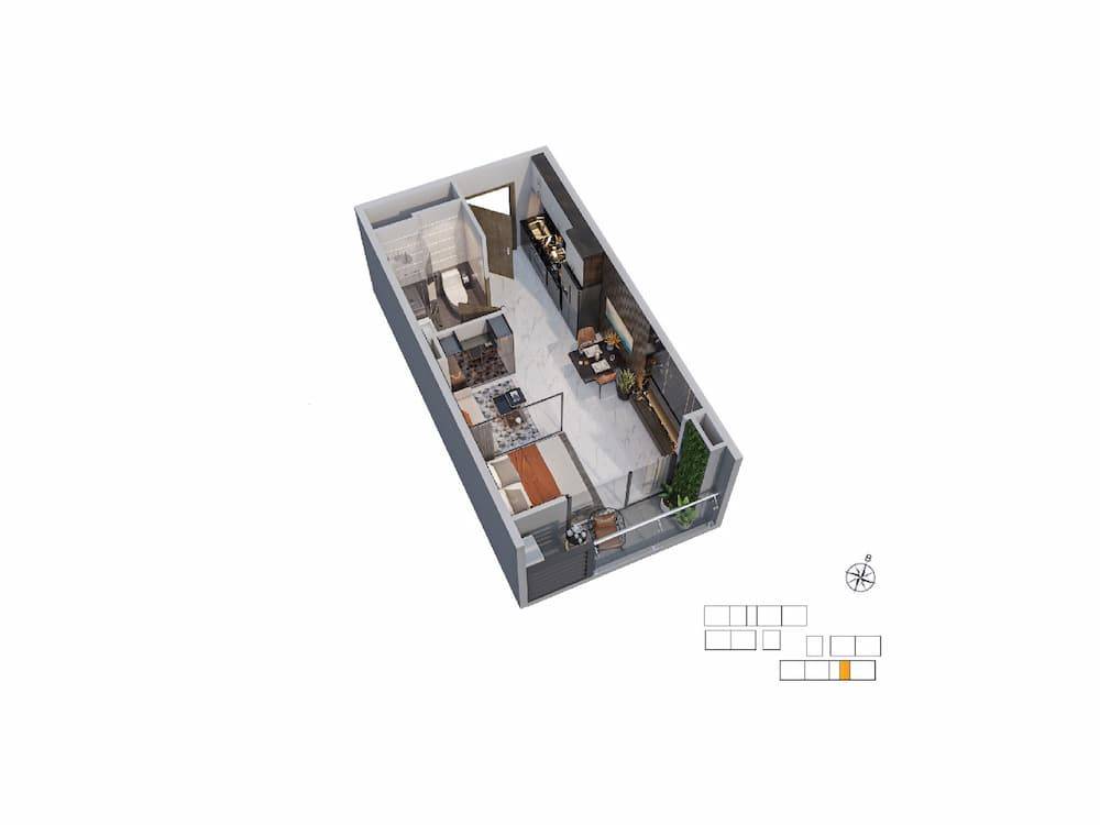 Căn 74m2 Vinhomes Grand Park, tiện ích chuẩn đô thị