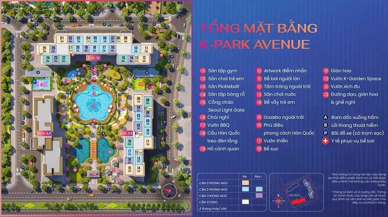 Bán căn hộ 1PN+1 K-Park Avenue Vinhomes Star City - 50m2 view vườn treo k-garden