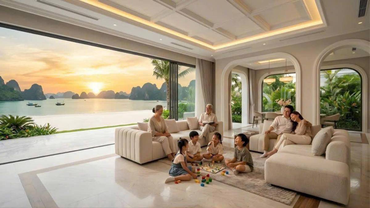 Nhà thấp tầng TĐ6-14 diện tích đất 50m2 trong đại đô thị biển