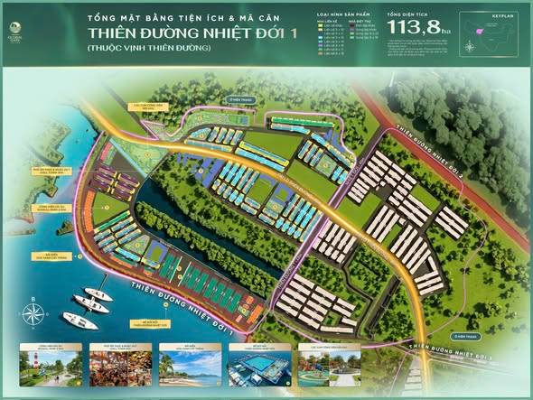 Nhà thấp tầng TĐ3-24 diện tích đất 60m2 trong đại đô thị biển