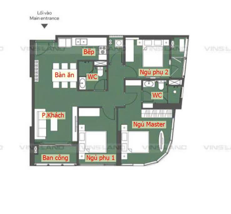 Lumiere Orient Pearl 1PN 45m², giá thỏa thuận, gần hồ Đảo Cọ