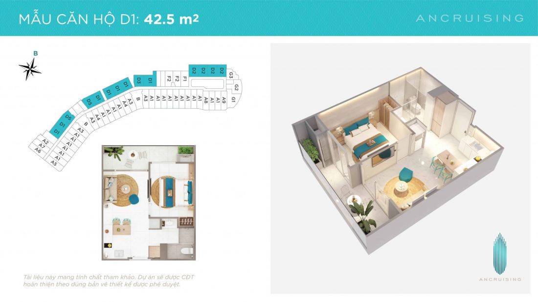 Căn ngoại giao view biển giá tốt trực tiếp chủ đầu tư dự án Anh Nguyễn Horizon 44m2