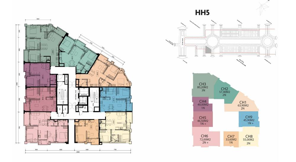 Căn 55m² The Interone giá 4,01 tỷ, 2PN tại tâm điểm phố đi bộ Bắc Giang