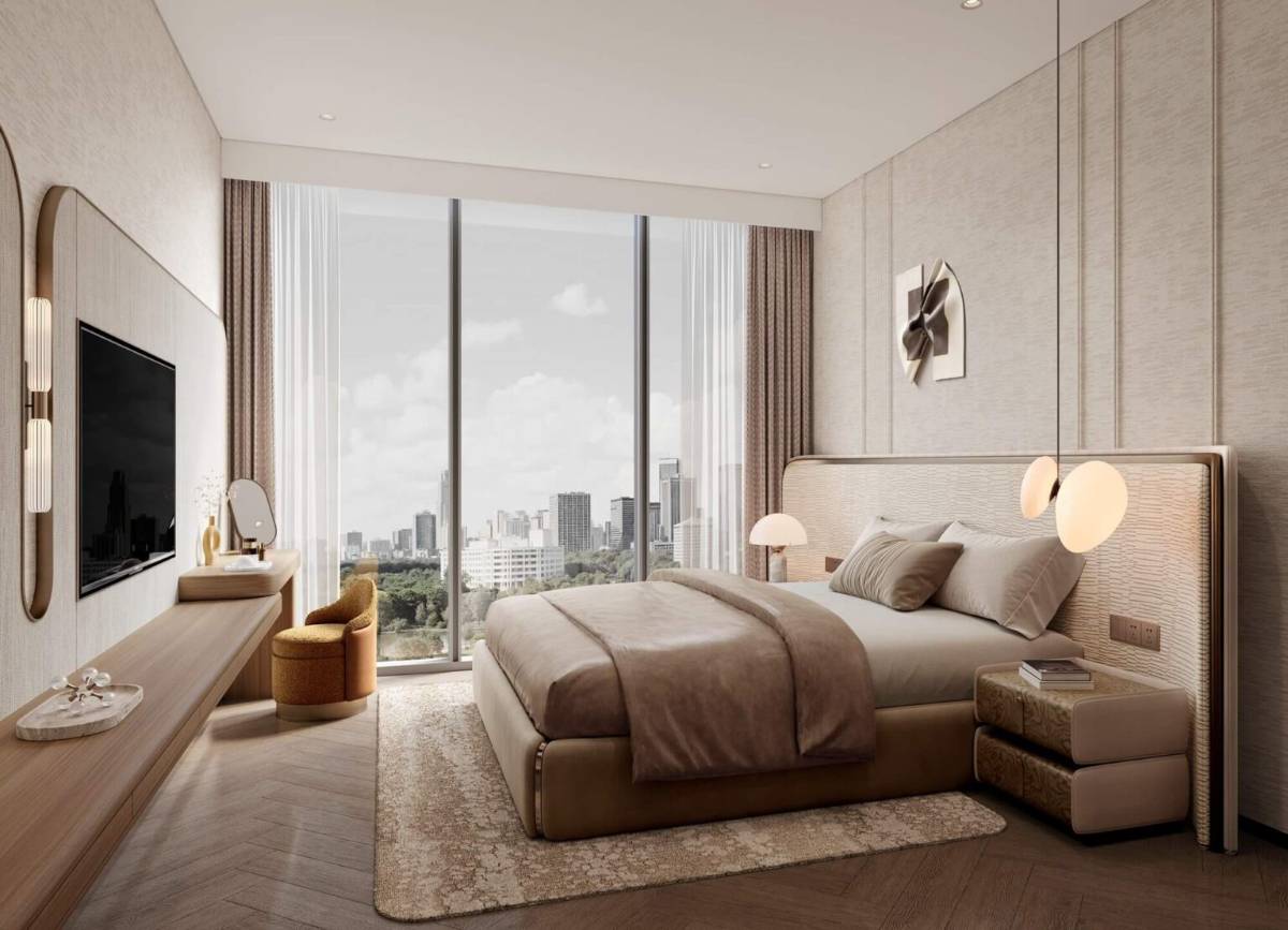 Thiết kế kính tràn tràn ngập ánh sáng căn 3BR-M mã M.1009 rộng 100.04m2 tầng 10