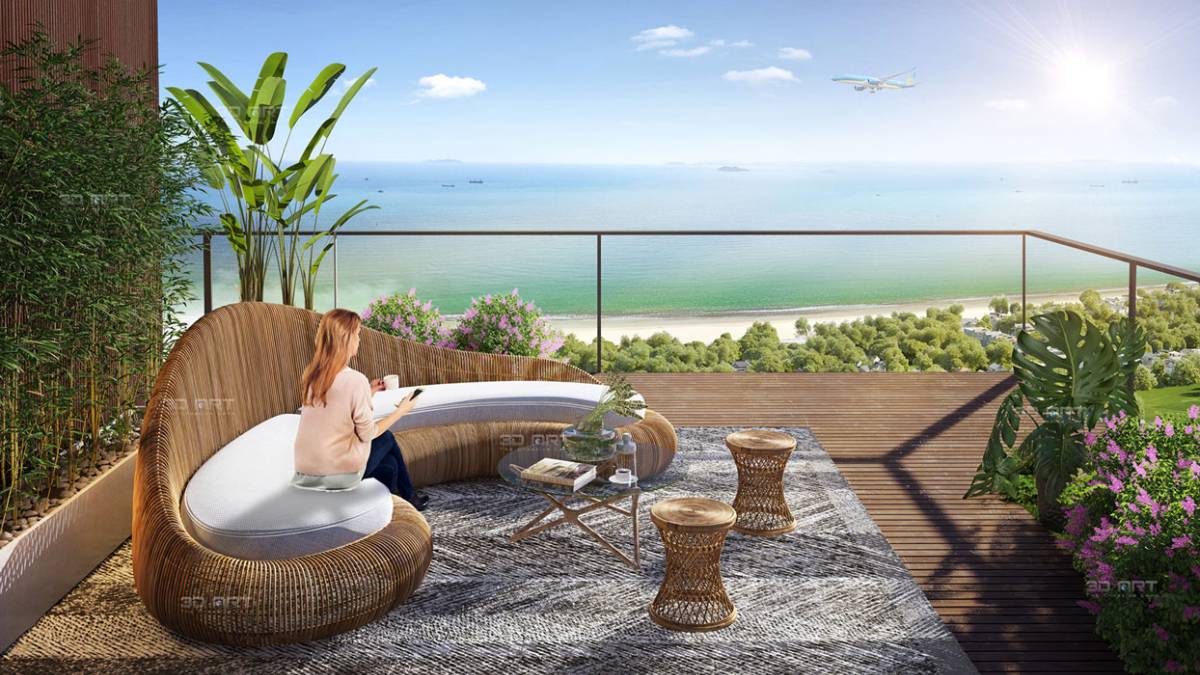 Biệt thự view biển 180m² The Seahara, 8,3 tỷ trên trục vào sân bay