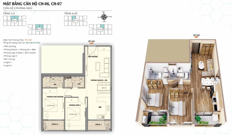 TMC Smart Home 74m²: căn đẹp 3PN, 8,21 tỷ, đáng xuống tiền – hàng hiếm