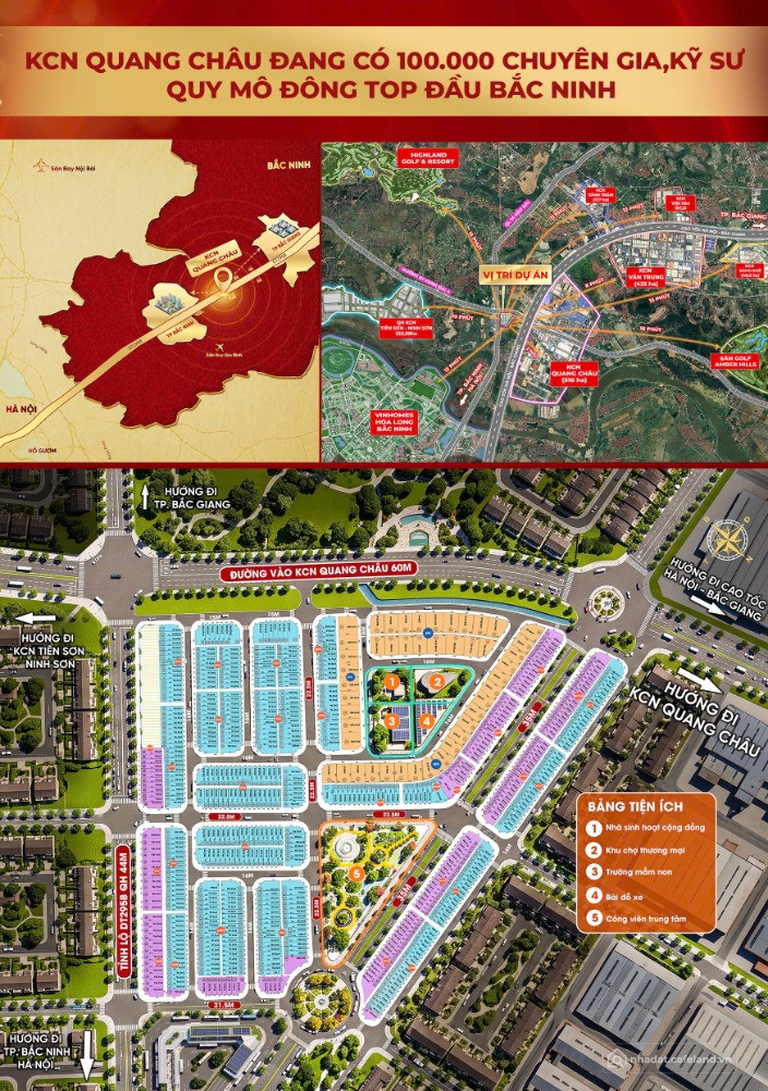 Bán đất nền cổng KCN Quang Châu sẵn sổ