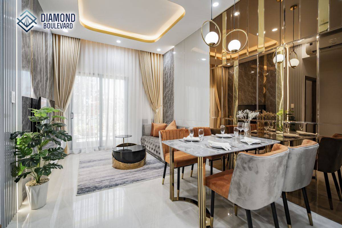 Căn 66m² Diamond Boulevard, 2,3 tỷ, vị trí trục Quốc lộ 13 - nhận nhà 2026