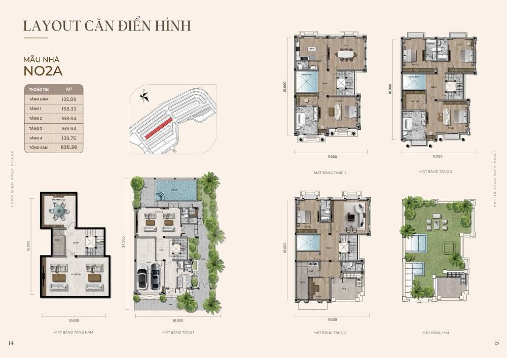 Dinh thự góc Tinh Hoa 01-01, 491.1m², tầm view hiếm
