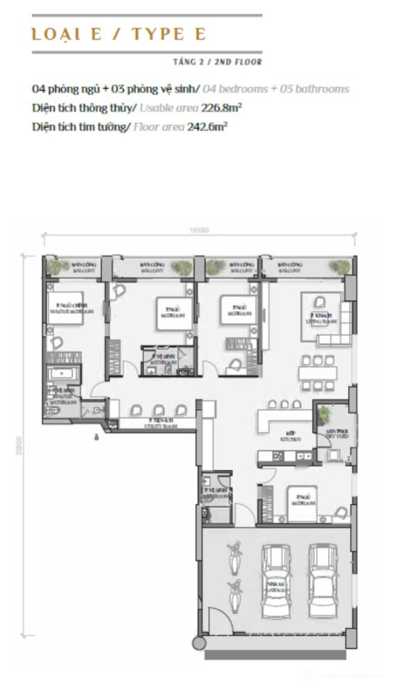 Bán nhanh căn góc hiếm có Skylinked Villa Celadon City 4PN 4WC 242m²