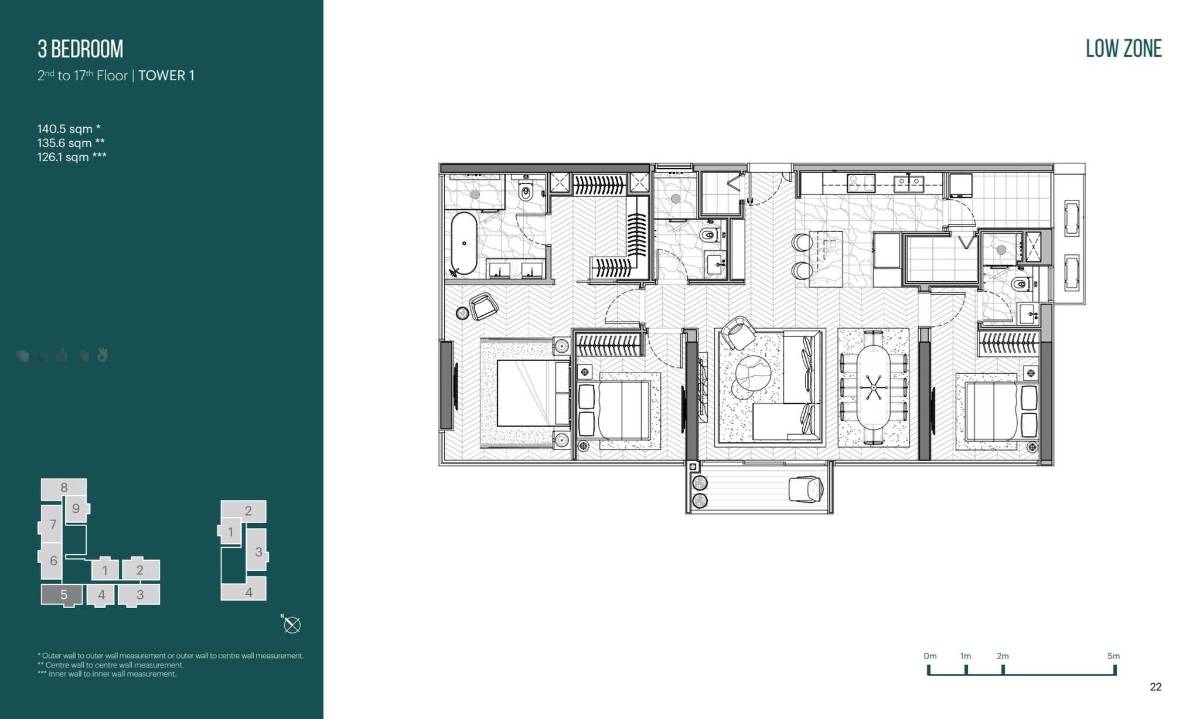 Căn hộ sang trọng 4 phòng ngủ diện tích 166m² thuộc tháp Narra Residences, view ôm trọn sông và công viên sinh thái với giá bán 60 tỷ đồng.